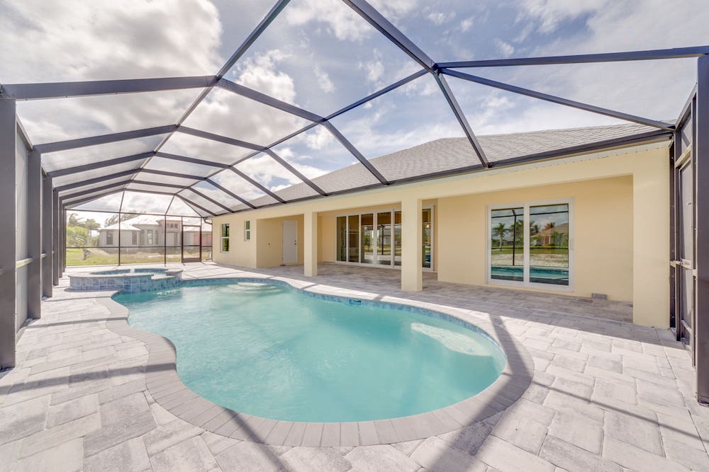 NW Cape Coral Custom Home Builder Pool