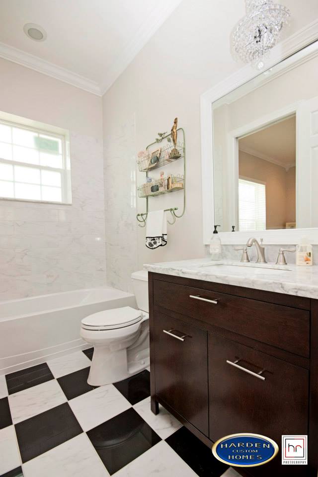 Palmino Fort Myers Home Custom Home Builder Guest Bathroom