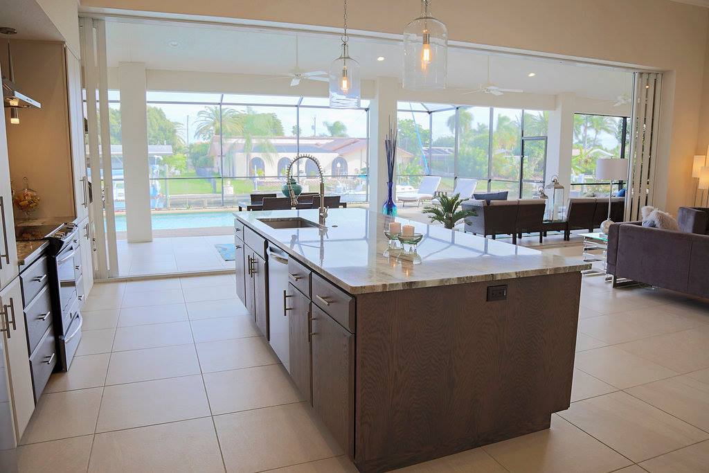 Pelican Cape Coral Custom Home Builder Kitchen View
