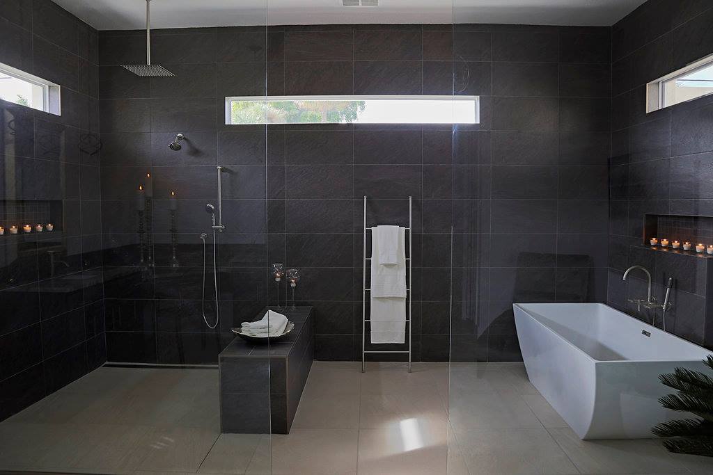Pelican Cape Coral Custom Home Builder Master Bathroom Shower and Bathtub