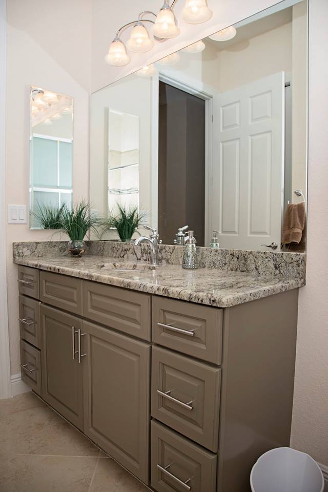 Royal Oak Custom Home Builder Guest Bathroom Vanity