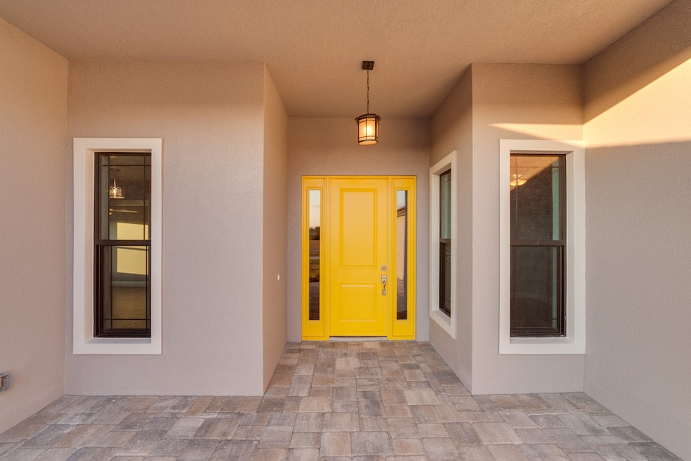 33rd Street Cape Coral Custom Home Builder Front Door